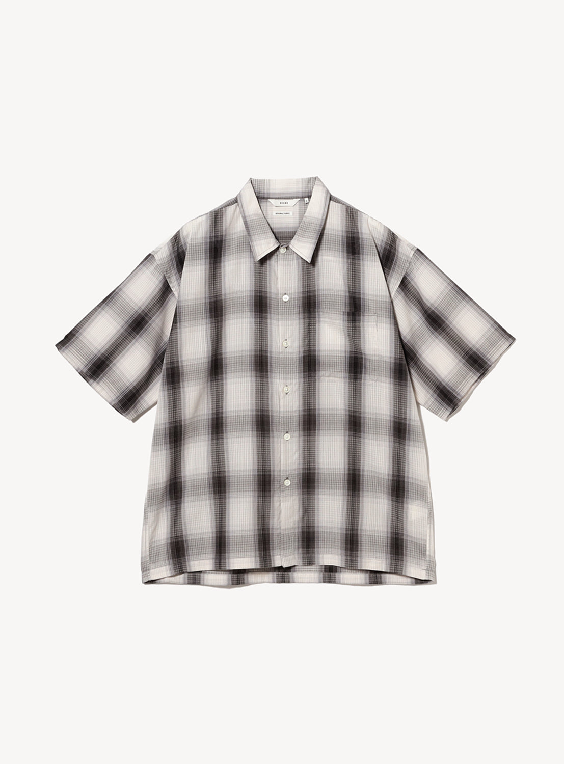 Relaxed Fit Ombre Check Mini Regular Collar Shirt