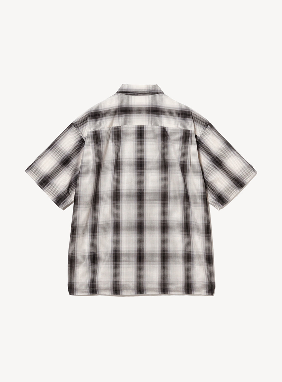 Relaxed Fit Ombre Check Mini Regular Collar Shirt