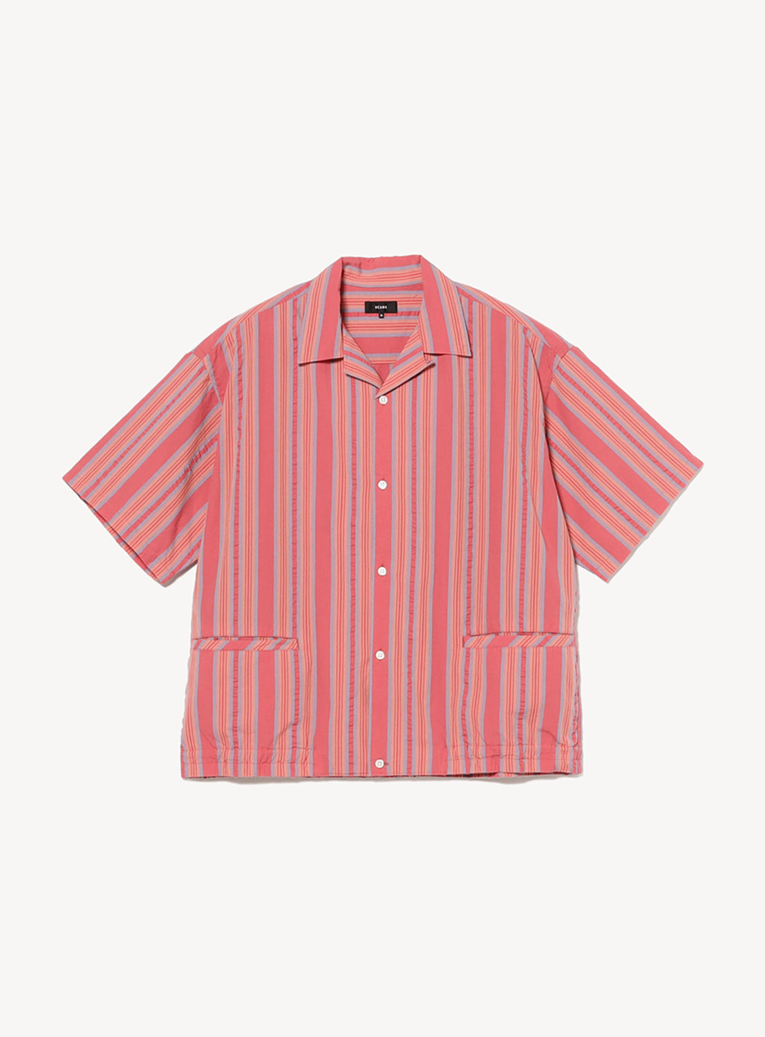 Multi-Stripe Open Collar Shirt
