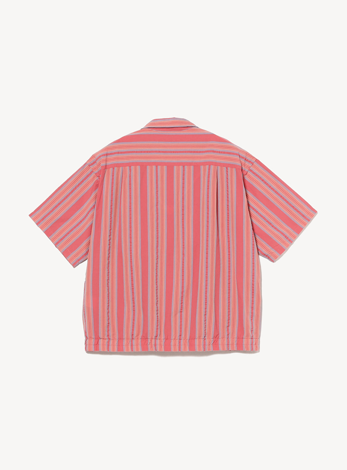Multi-Stripe Open Collar Shirt