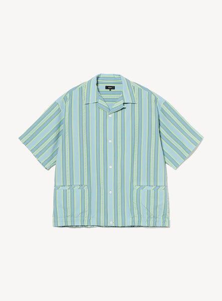 Multi-Stripe Open Collar Shirt