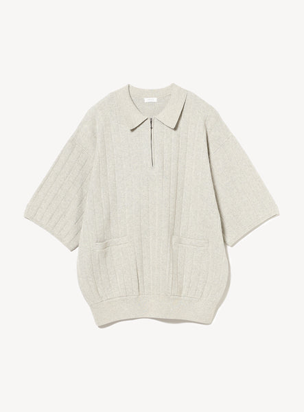 Rib Half Zip Polo