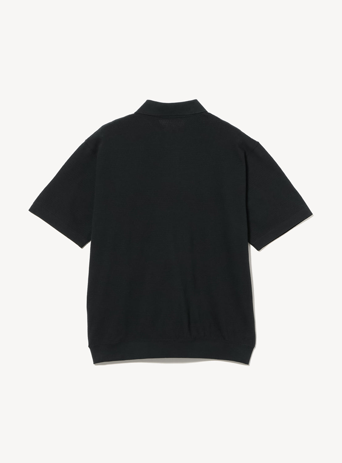 Wide Fit Mesh Border Polo Shirt