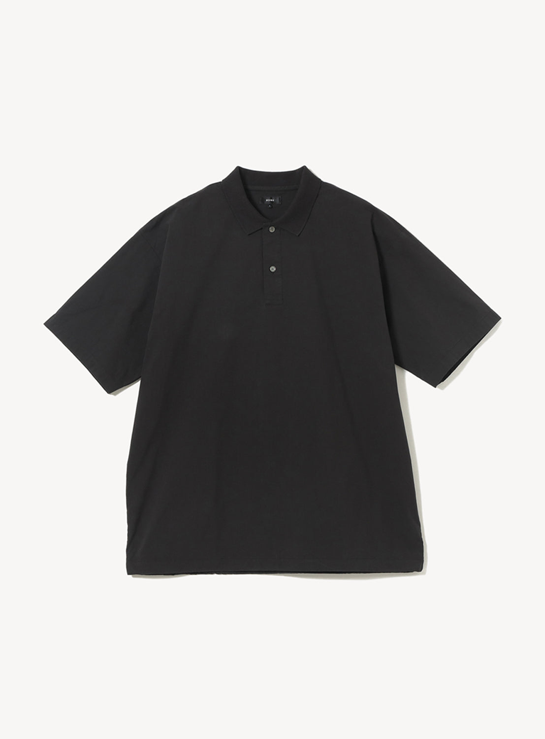 Crisp Woven Wide Fit Polo Shirt