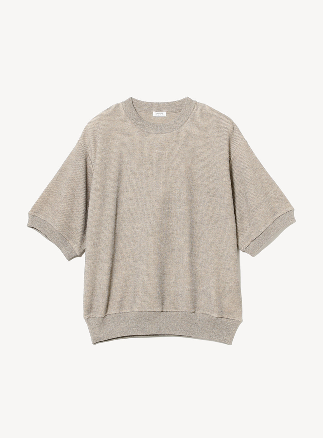 [Exclusive] crepuscule Ramie Crew Short Sleeve T-shirt