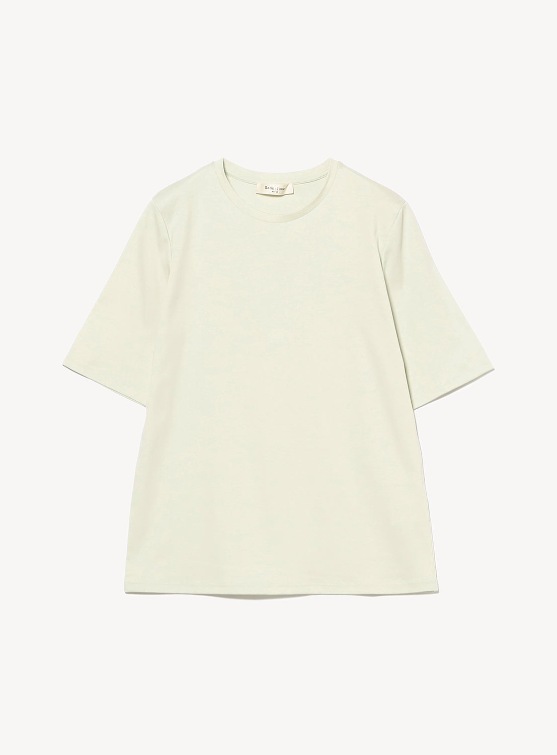 Mint green short-sleeve t-shirt with a relaxed fit and crew neck.