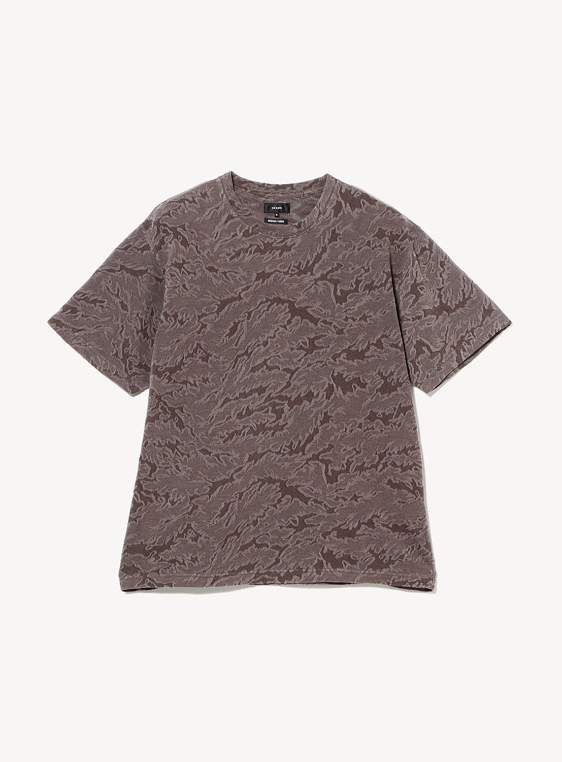 Relaxed Fit Camouflage Jacquard T-Shirt