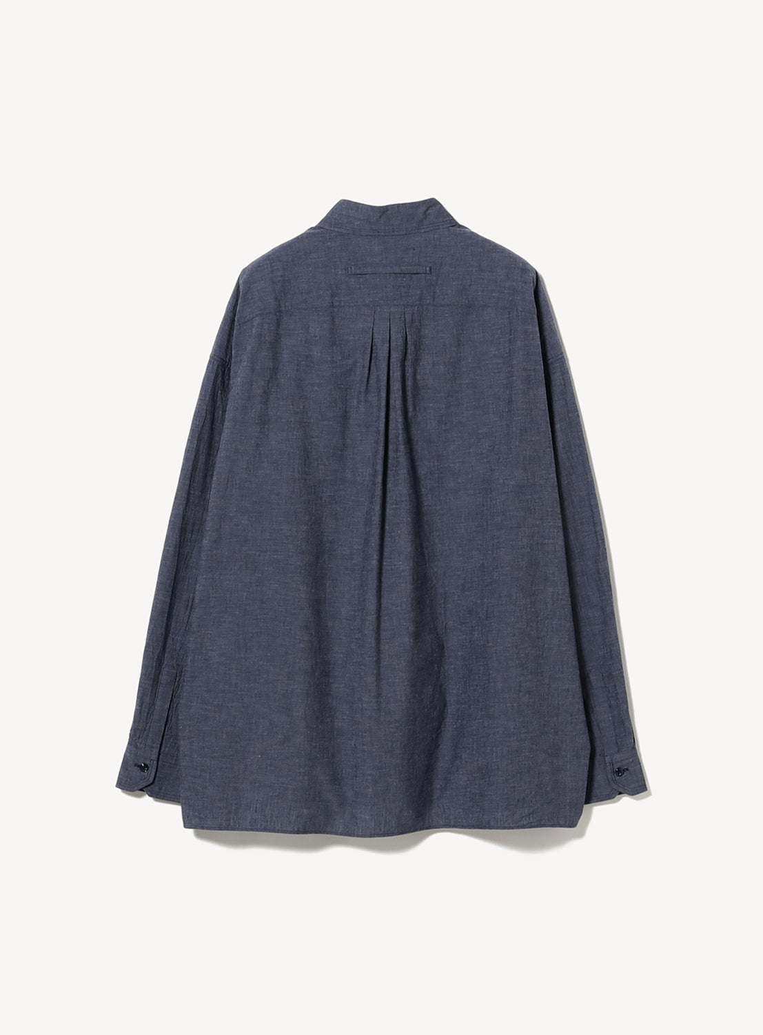 Near-Denim Double Pocket Oversized Square Shirt