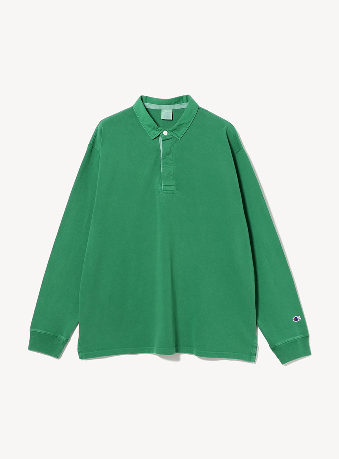 [Exclusive] BEAMS x Champion Heavyweight Pigment-Dyed Rugby Shirt