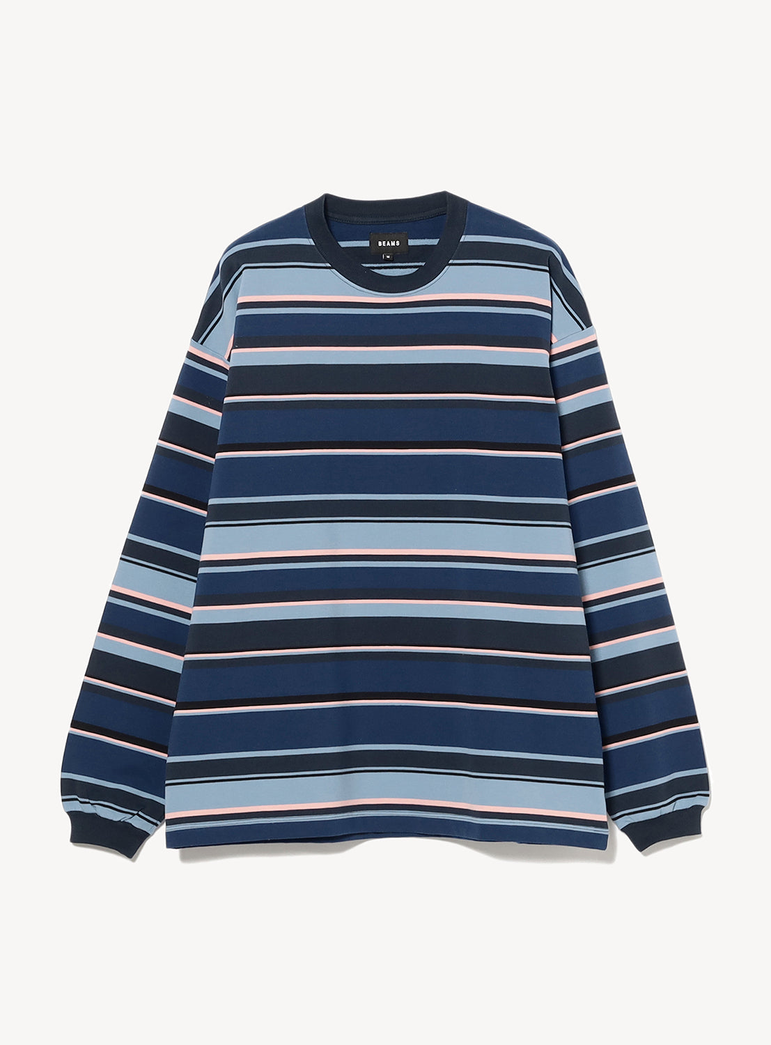 Multi Border Long Sleeve T-Shirt Multi Border Long Sleeve T-Shirt