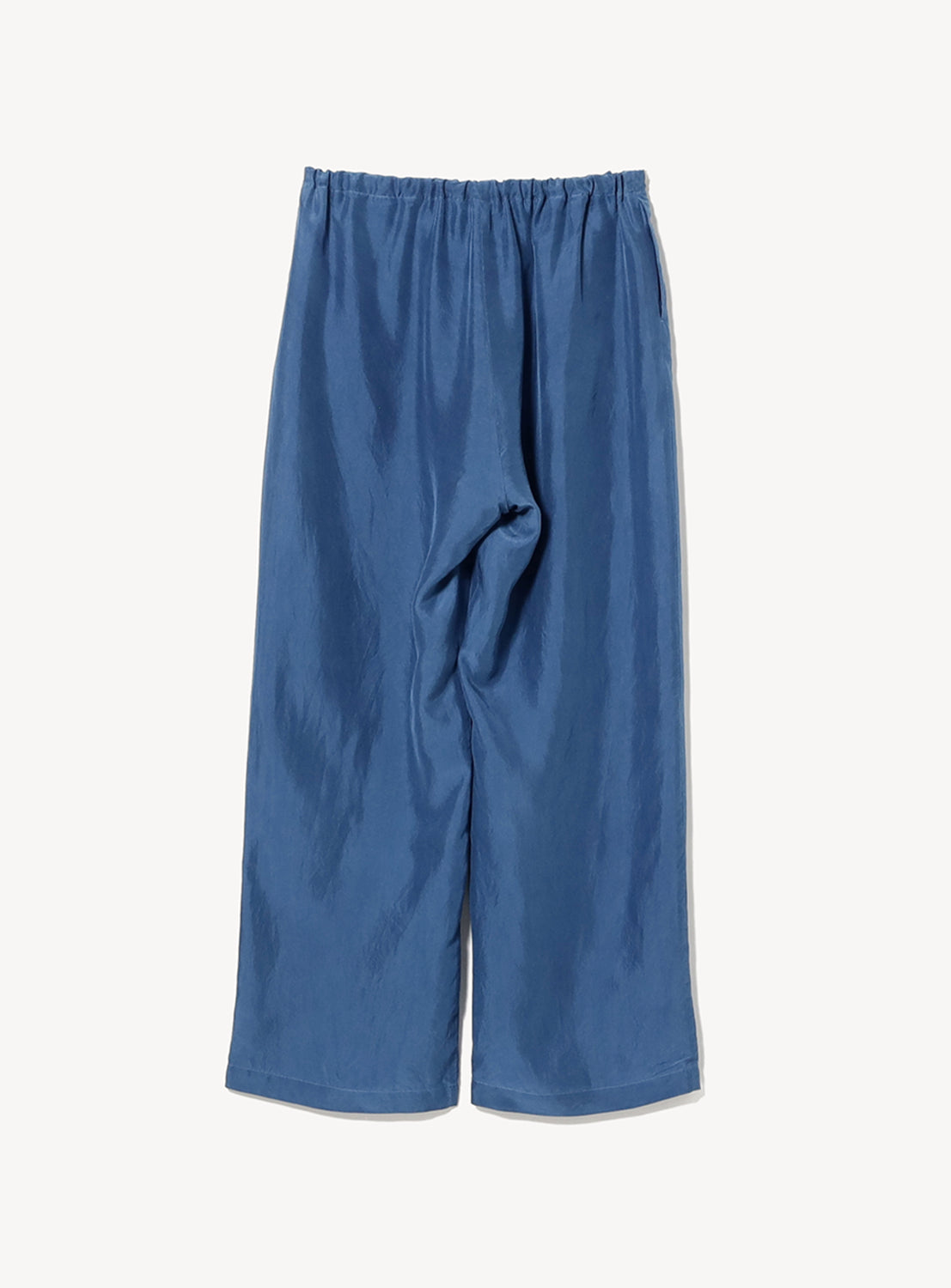 Indigo-Dyed Silk Habutae Pants