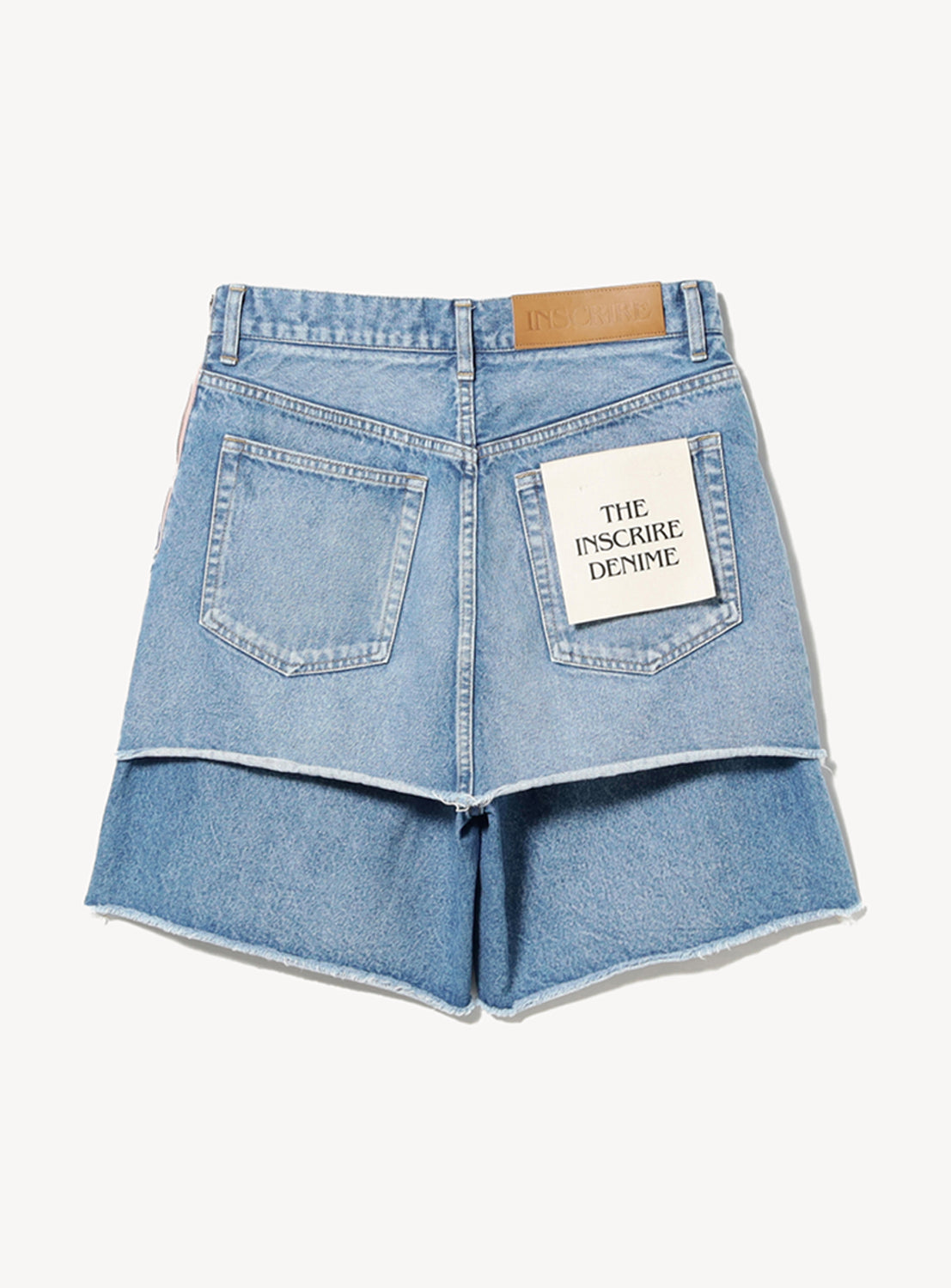Used Denim Trompe l'oeil Skort