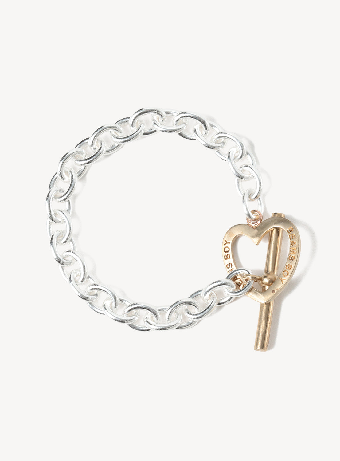 Gold Heart Toggle Bracelet