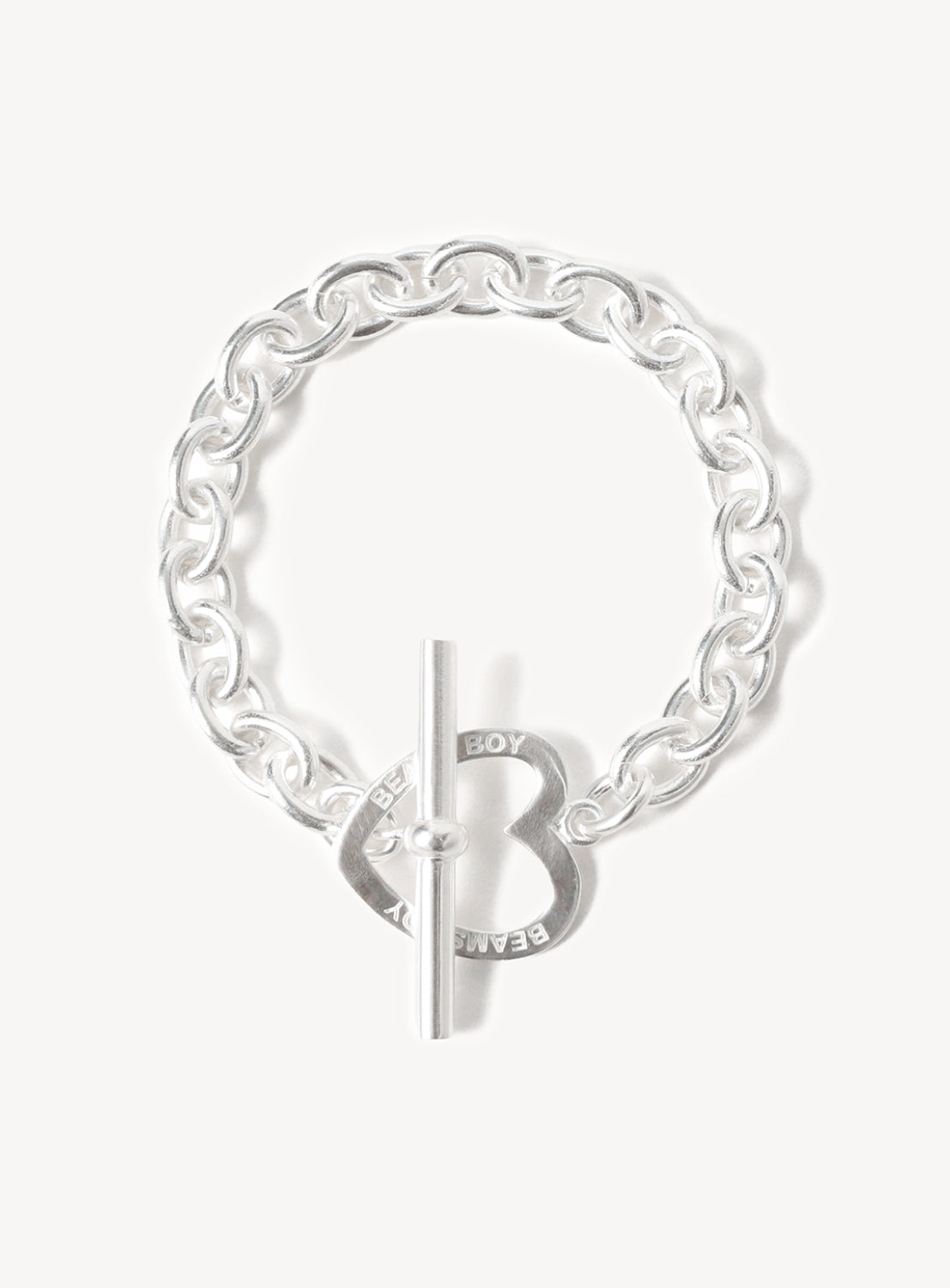 Silver Heart Toggle Bracelet