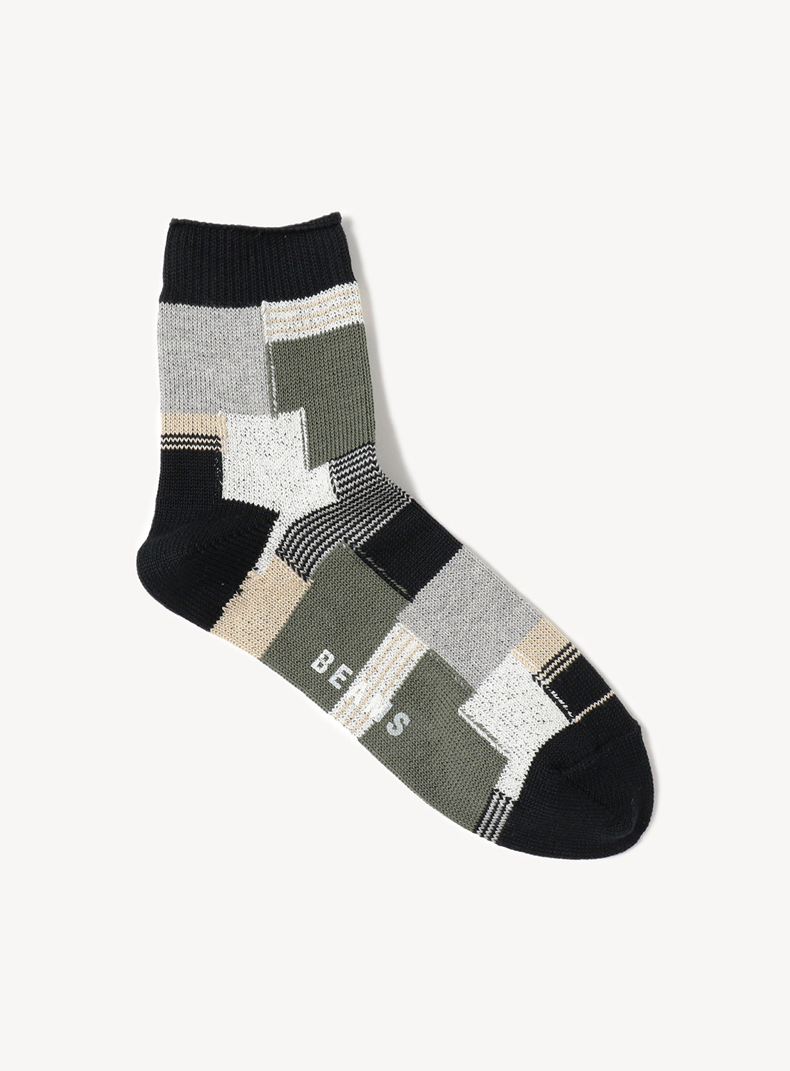 Patchwork Quarter Socks