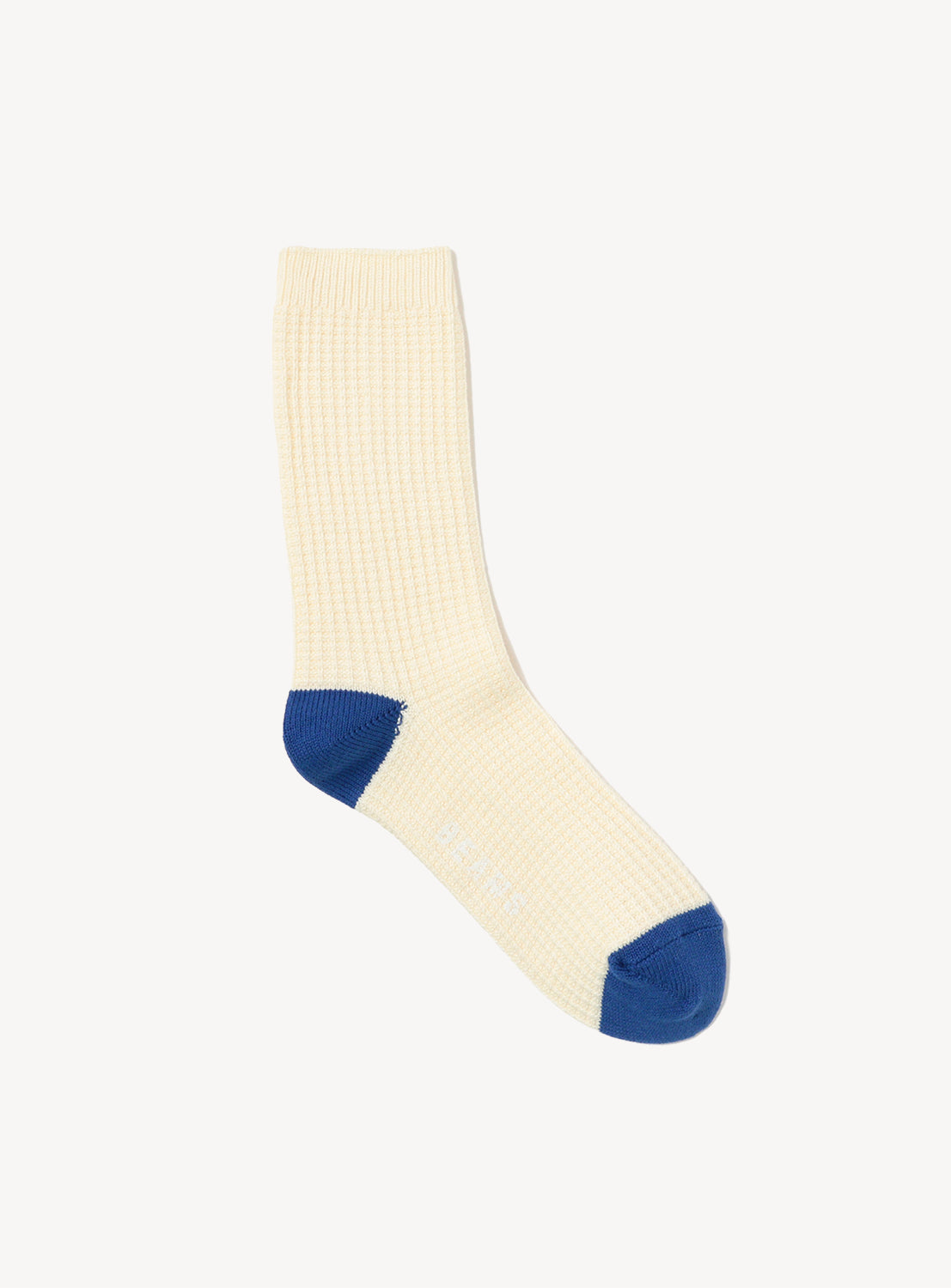 Two-Tone Waffle Crew Socks