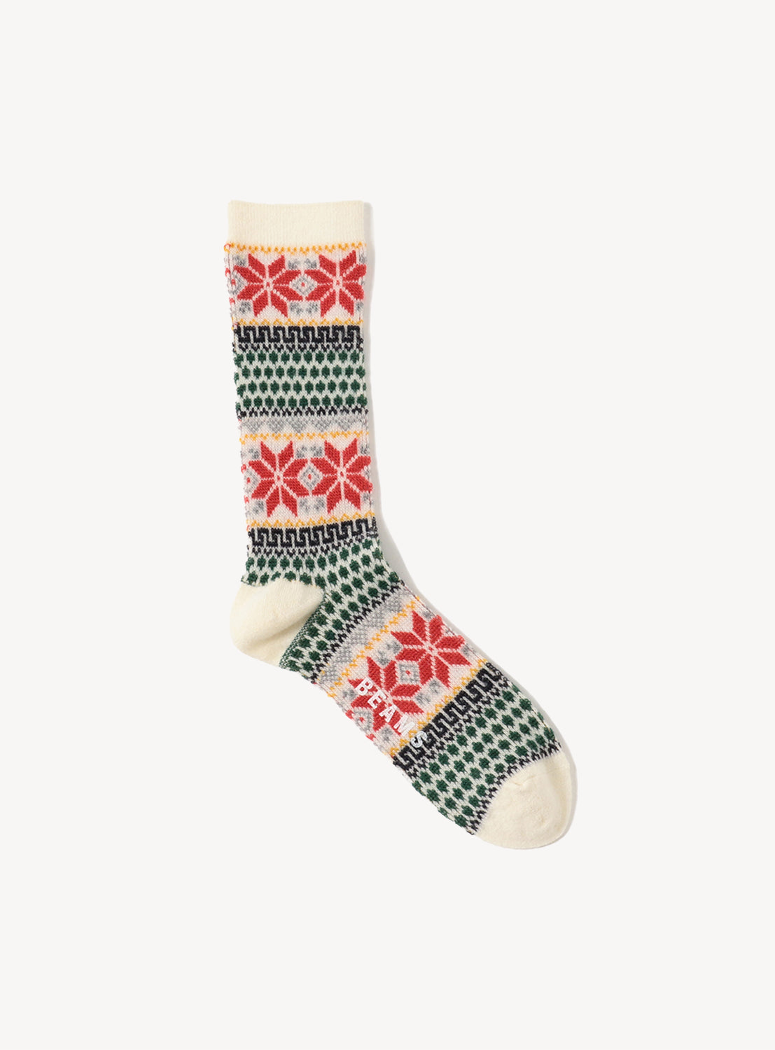Snow Jacquard Crew Socks