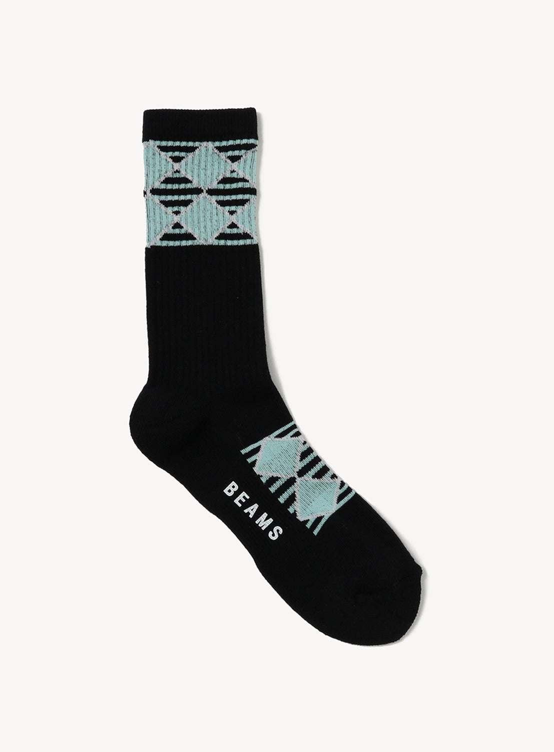 Border Argyle Socks