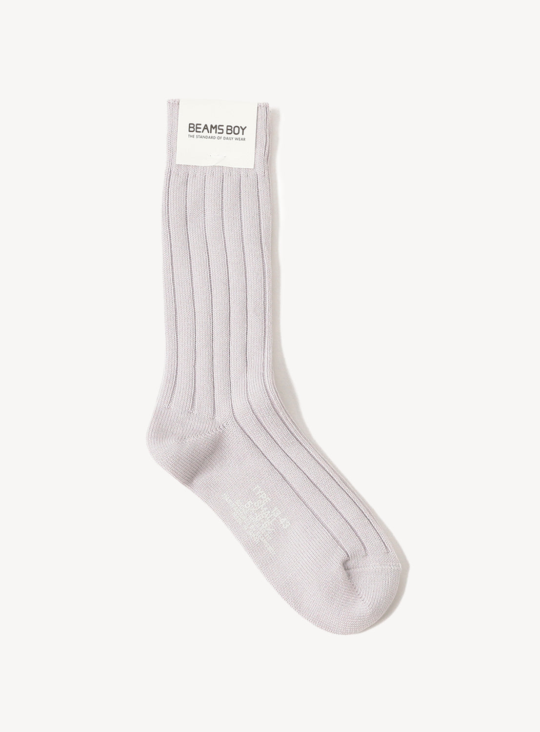 Cotton Silk Ribbed Socks