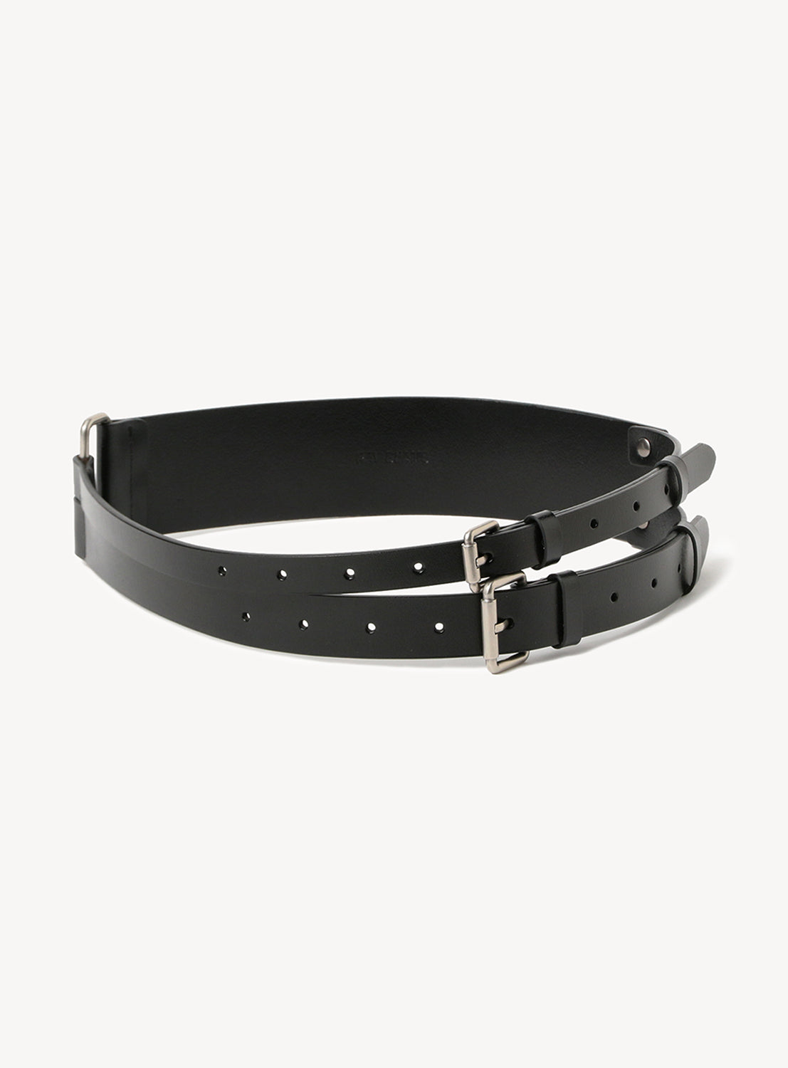 Wide Double Buckle Belt