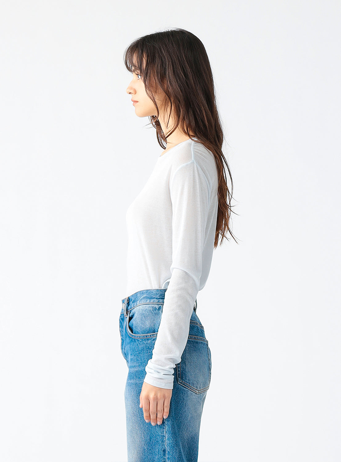 Long Sleeve Sheer T-Shirt