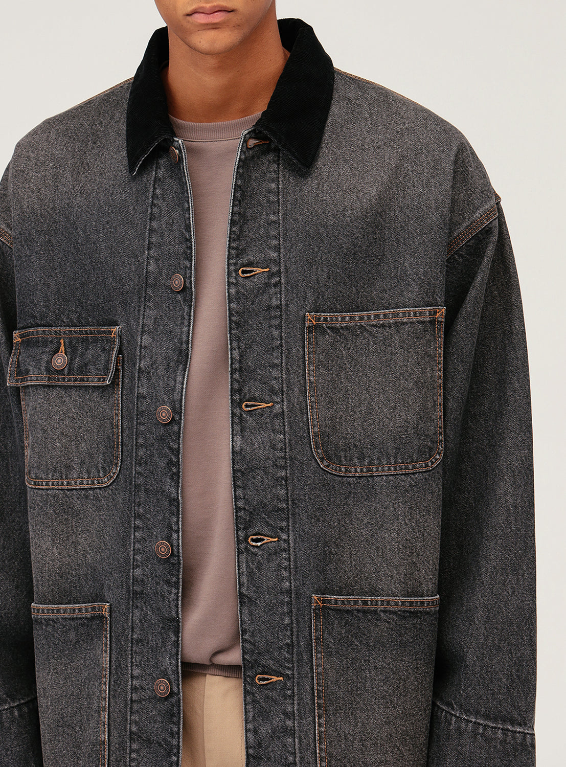 Denim Loose Coverall