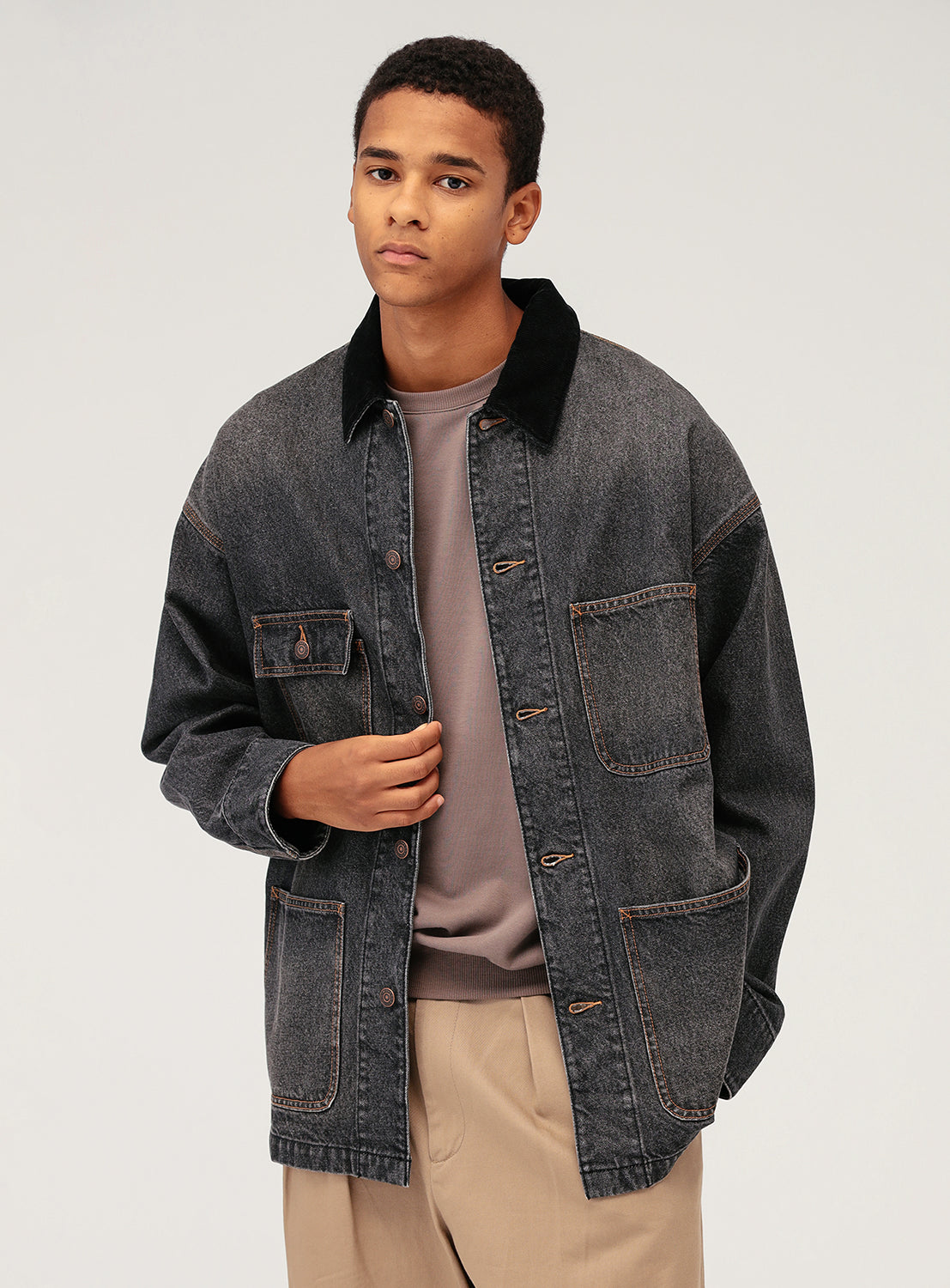 Denim Loose Coverall Denim Loose Coverall