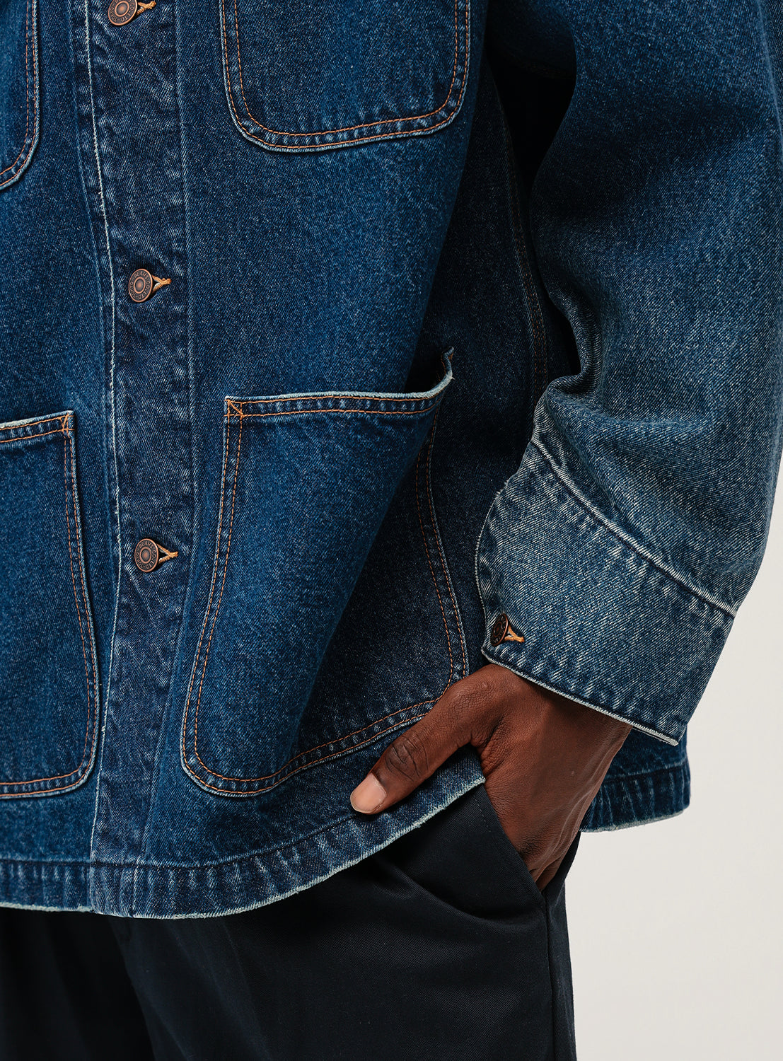 Denim Loose Coverall