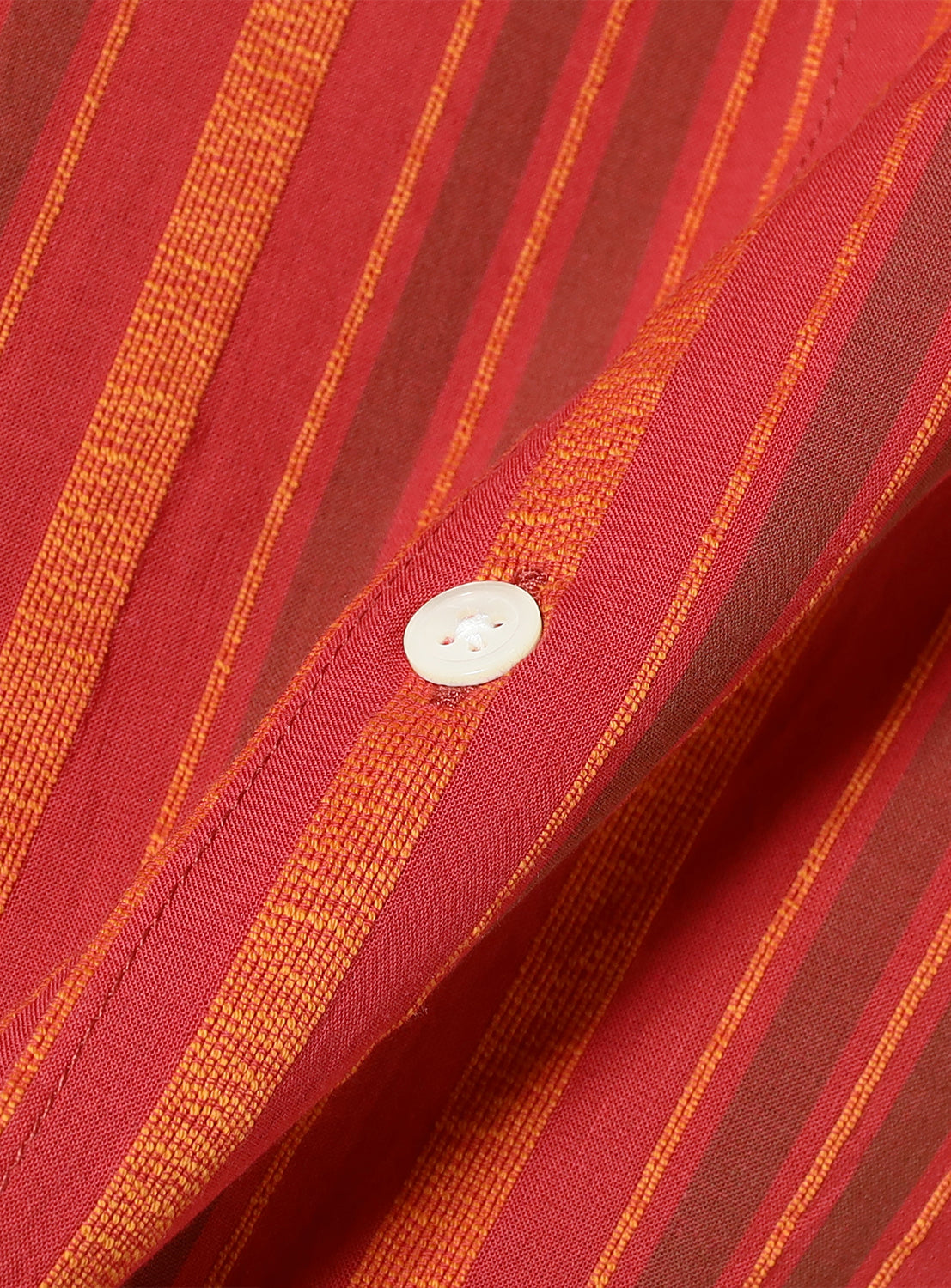 Dobby Stripe Open Collar Shirt