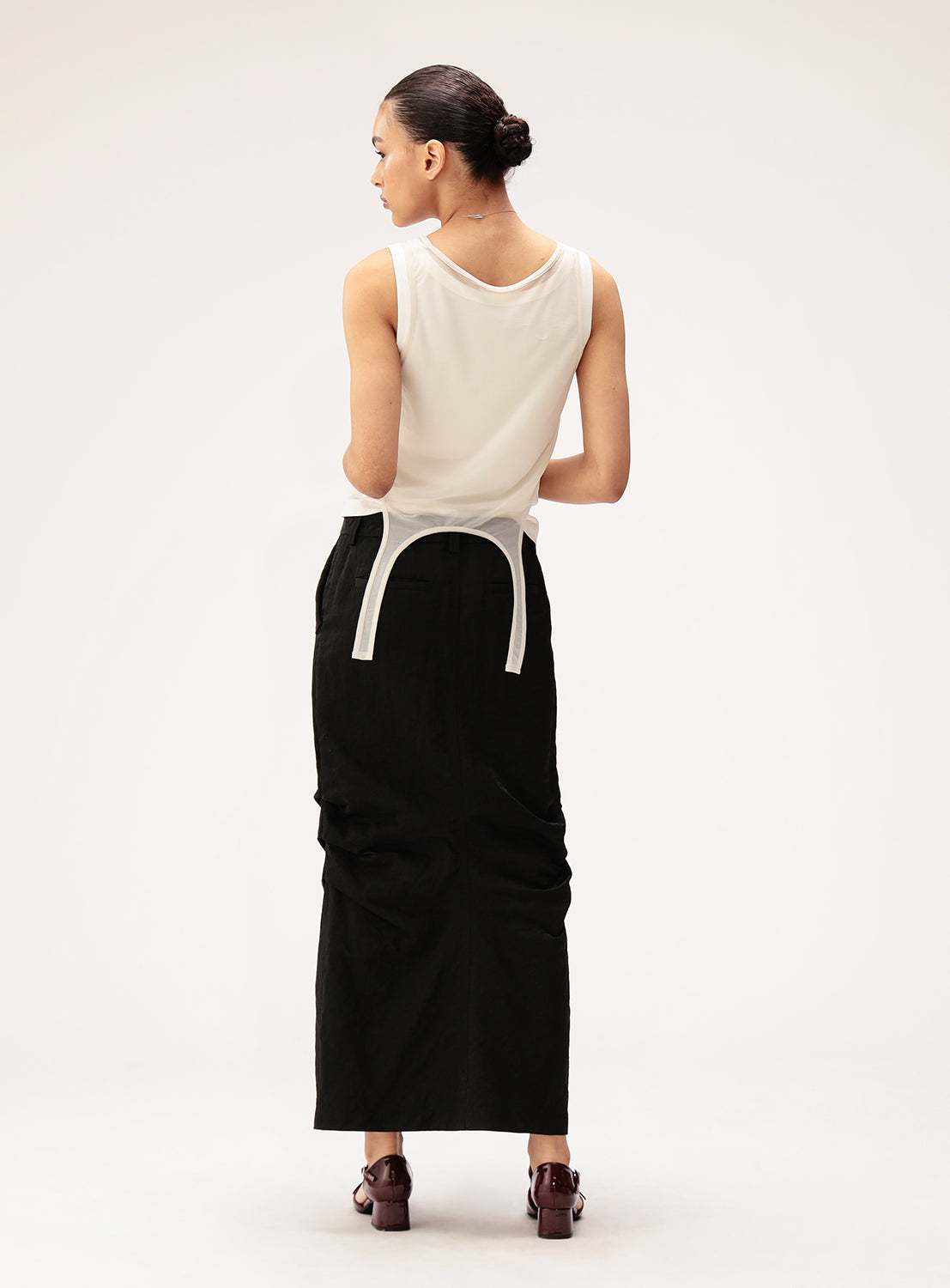 Double Waist Tuck Skirt