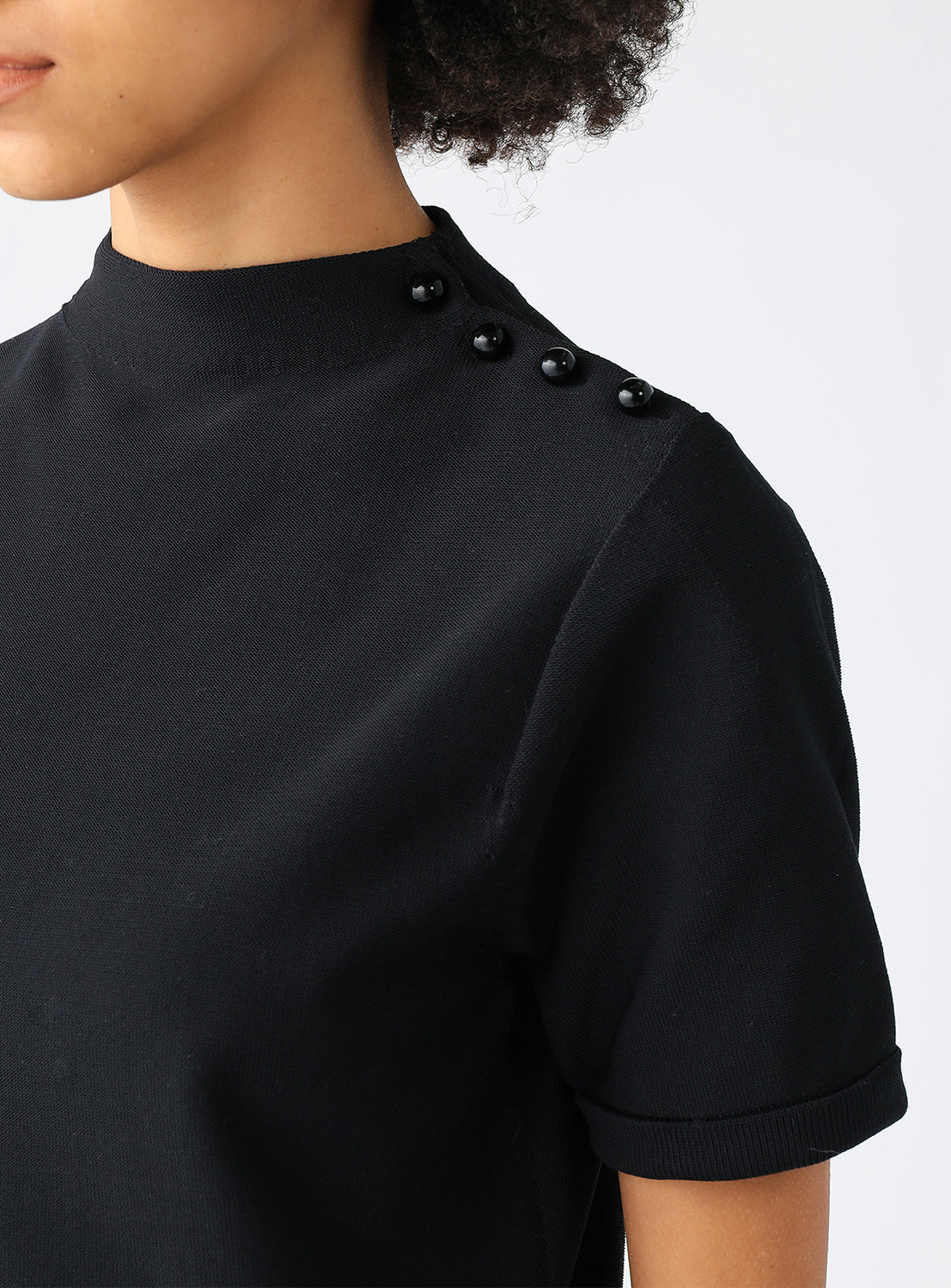 Fit and Flare Knit Dress - Black / 36 Fit and Flare Knit Dress - Black / 36