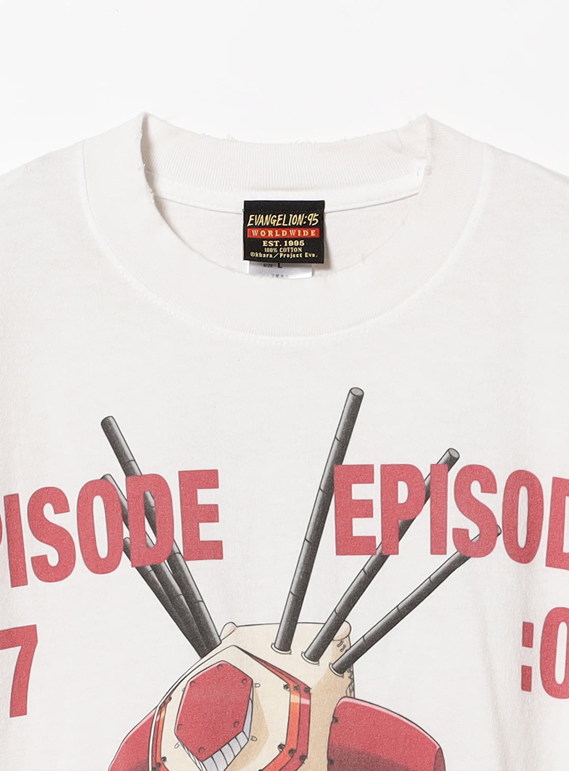 Front graphic of the heavyweight tee, showcasing the "EPISODE 7" print and vintage-inspired design.