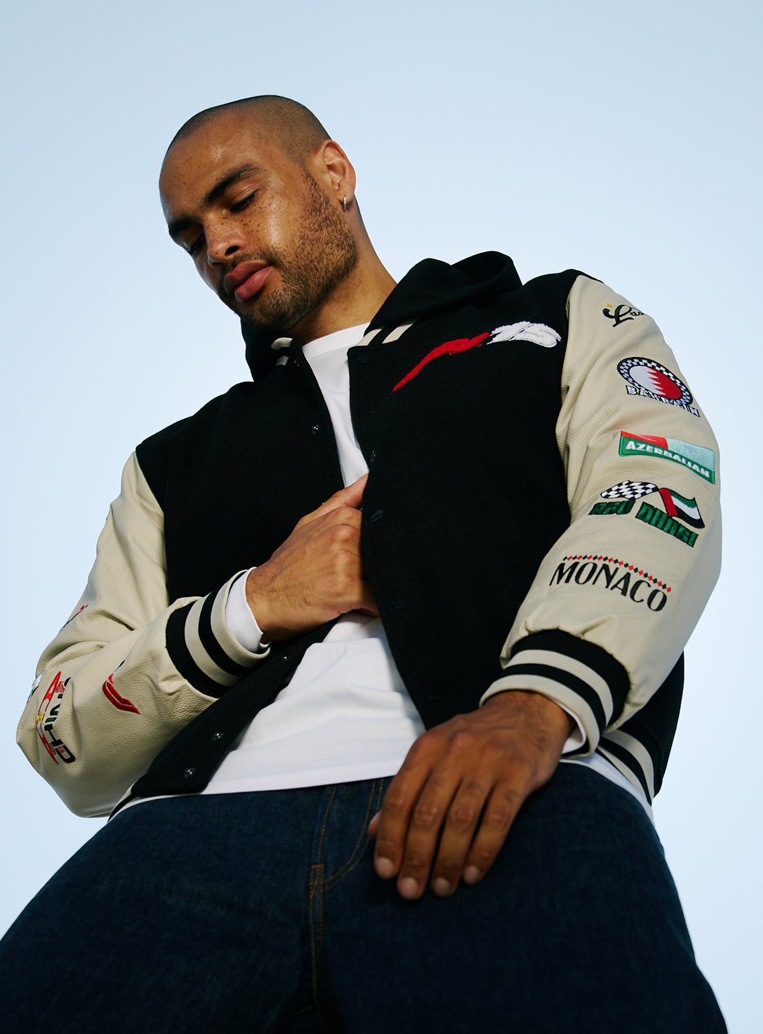 F175 Hooded Varsity Jacket