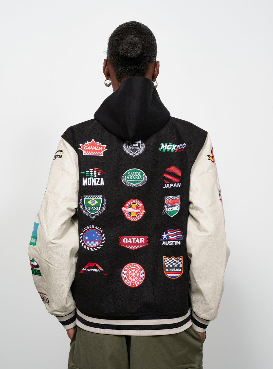 F175 Hooded Varsity Jacket