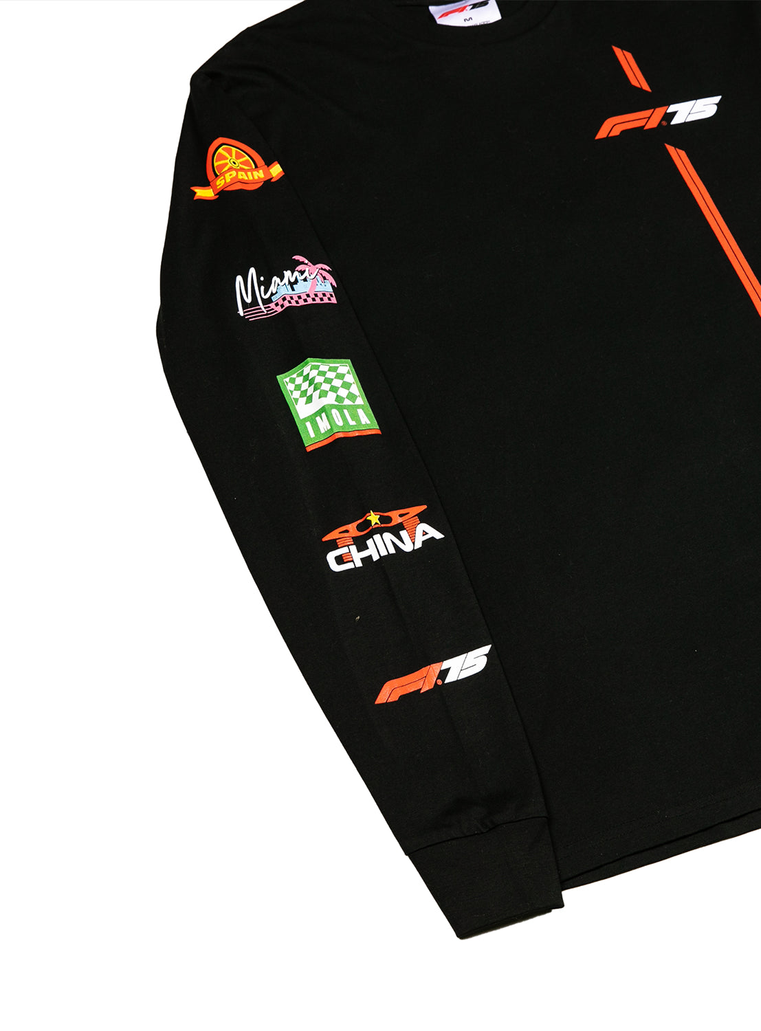 Close up of the location logos.