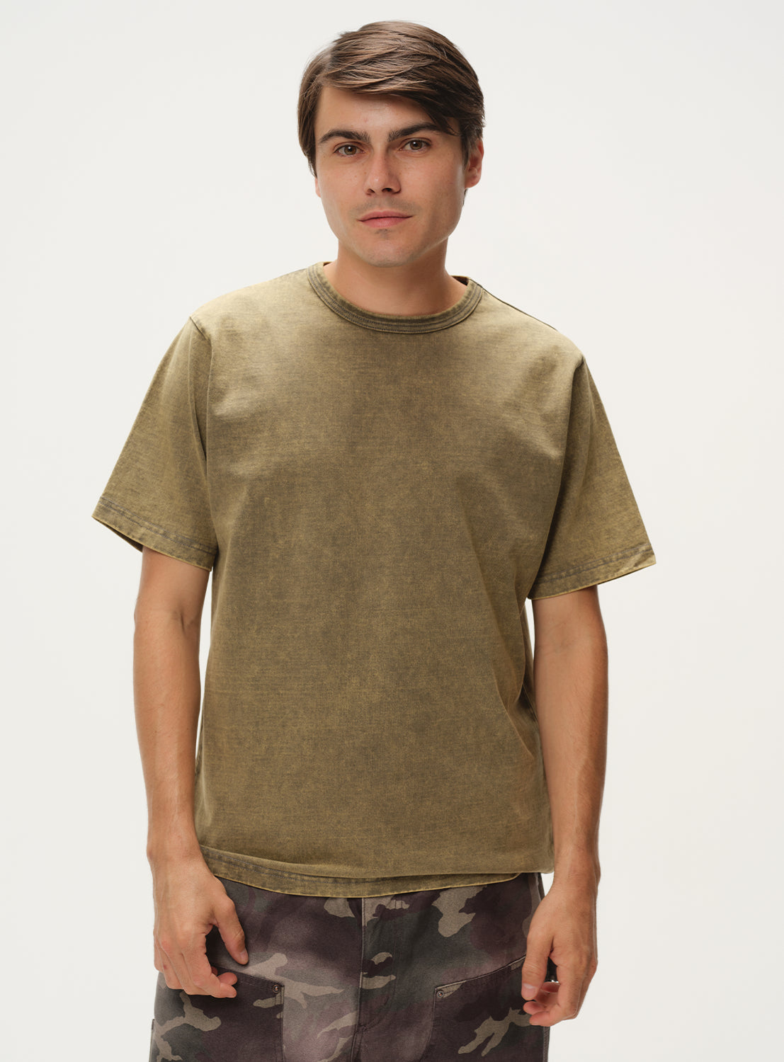 フェードクルーネックTシャツ