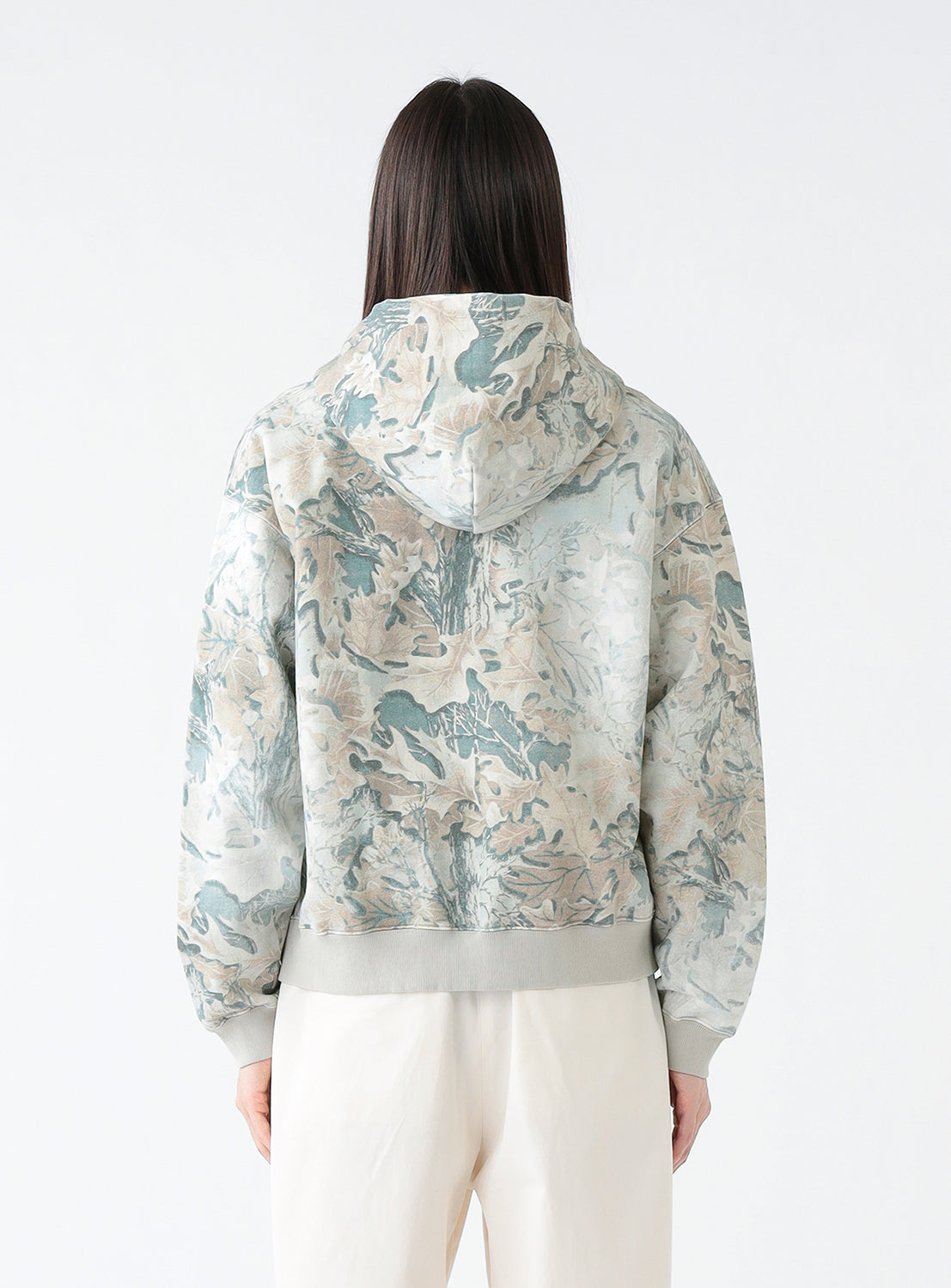Faded Camo Zip Up Hoodie