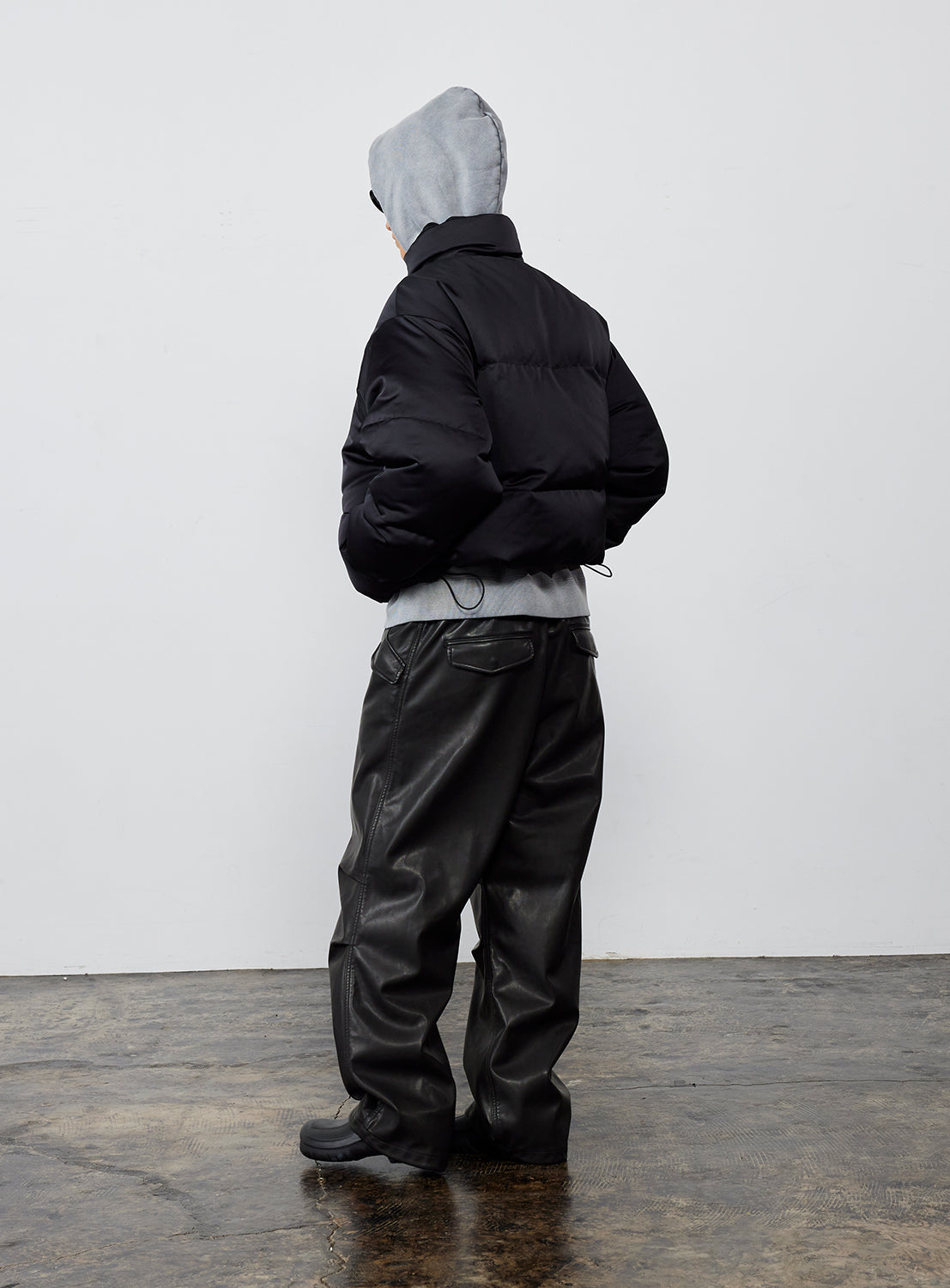 Faux Leather Overpants