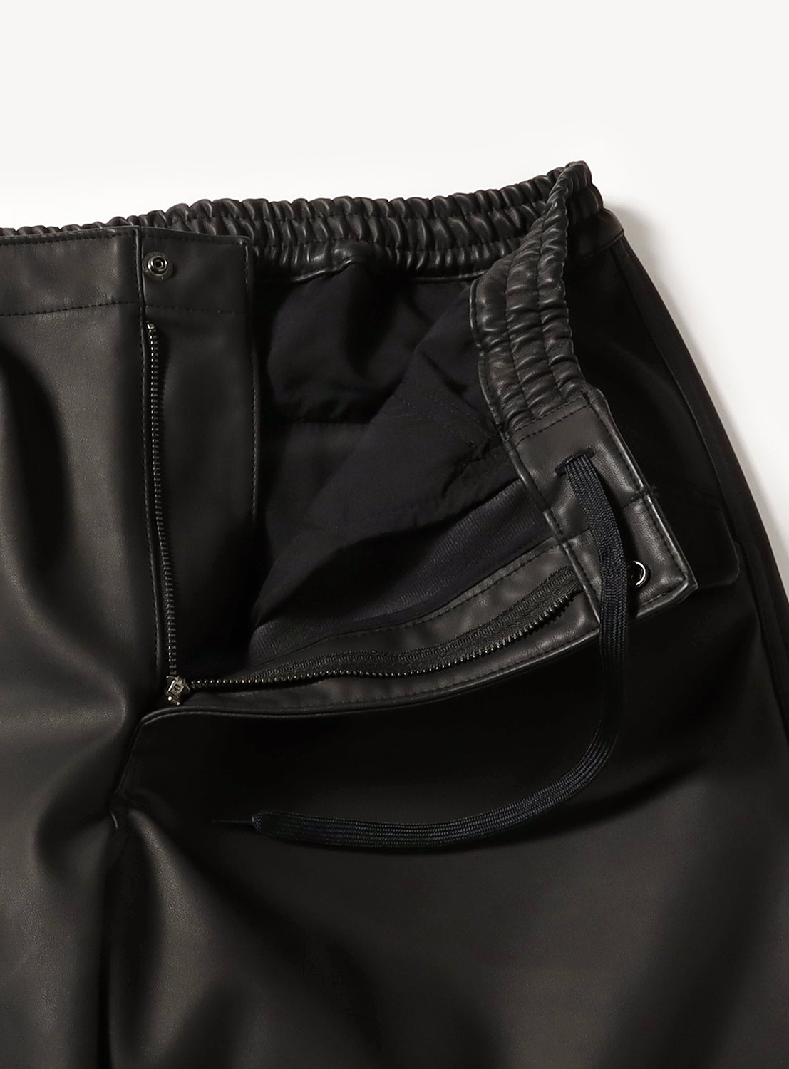Faux Leather Overpants