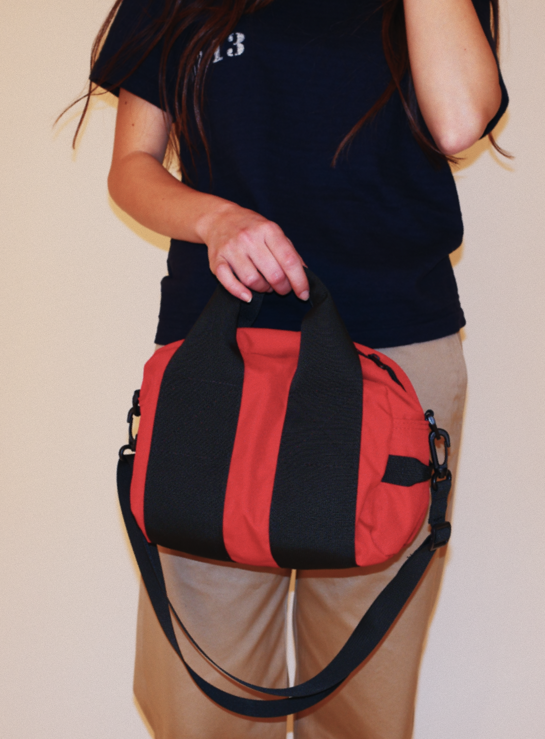 Compact Retro Boston Bag