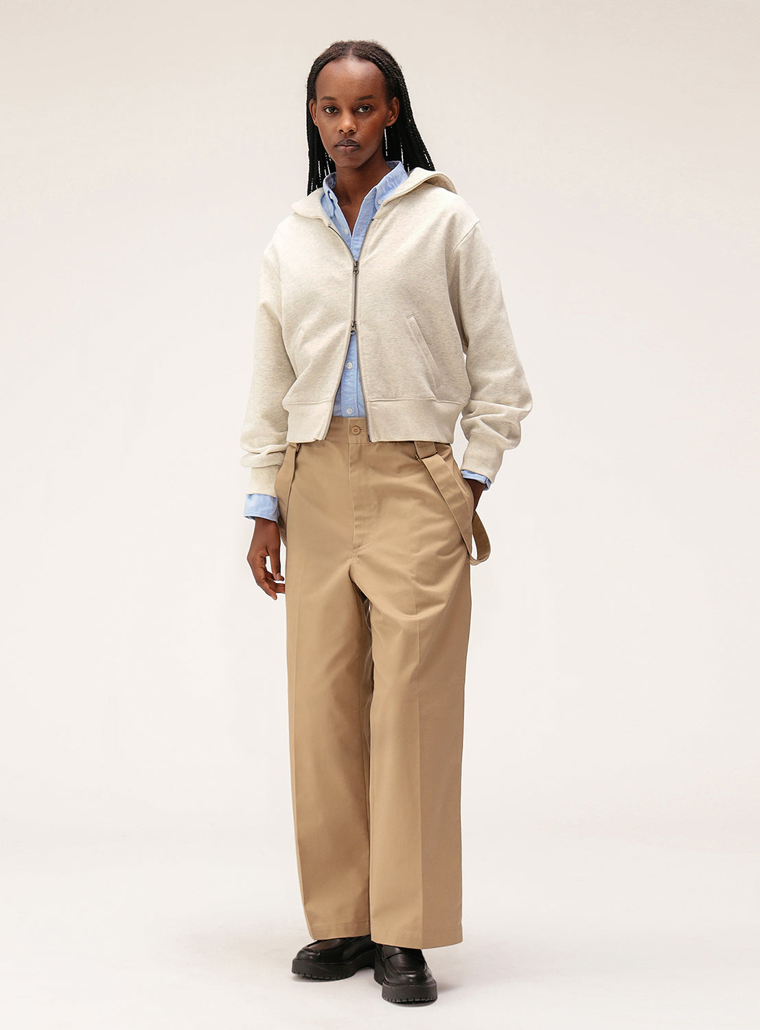 Full Zip Sailor Sweatshirt