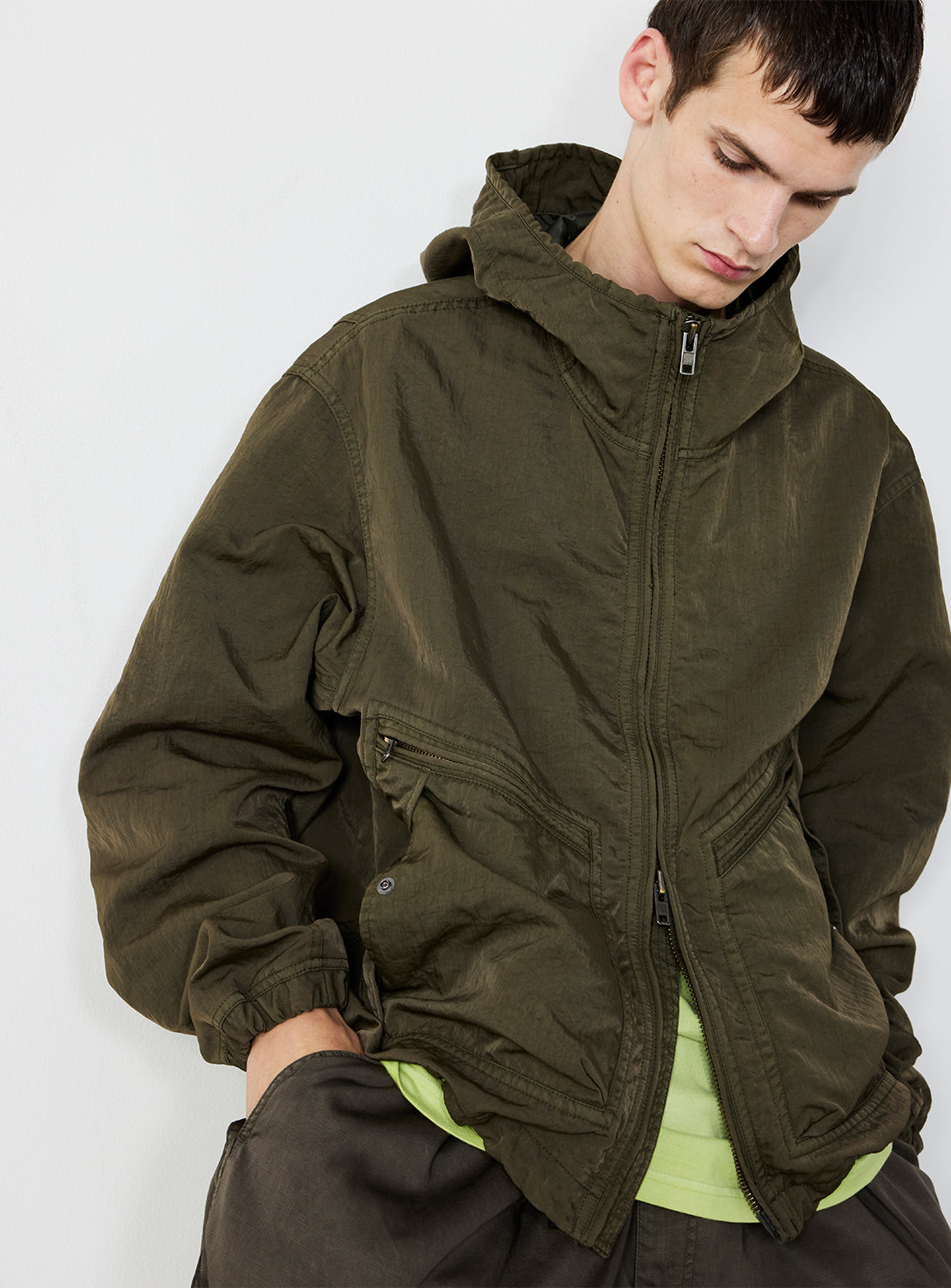 Garment Dye Hood Jacket