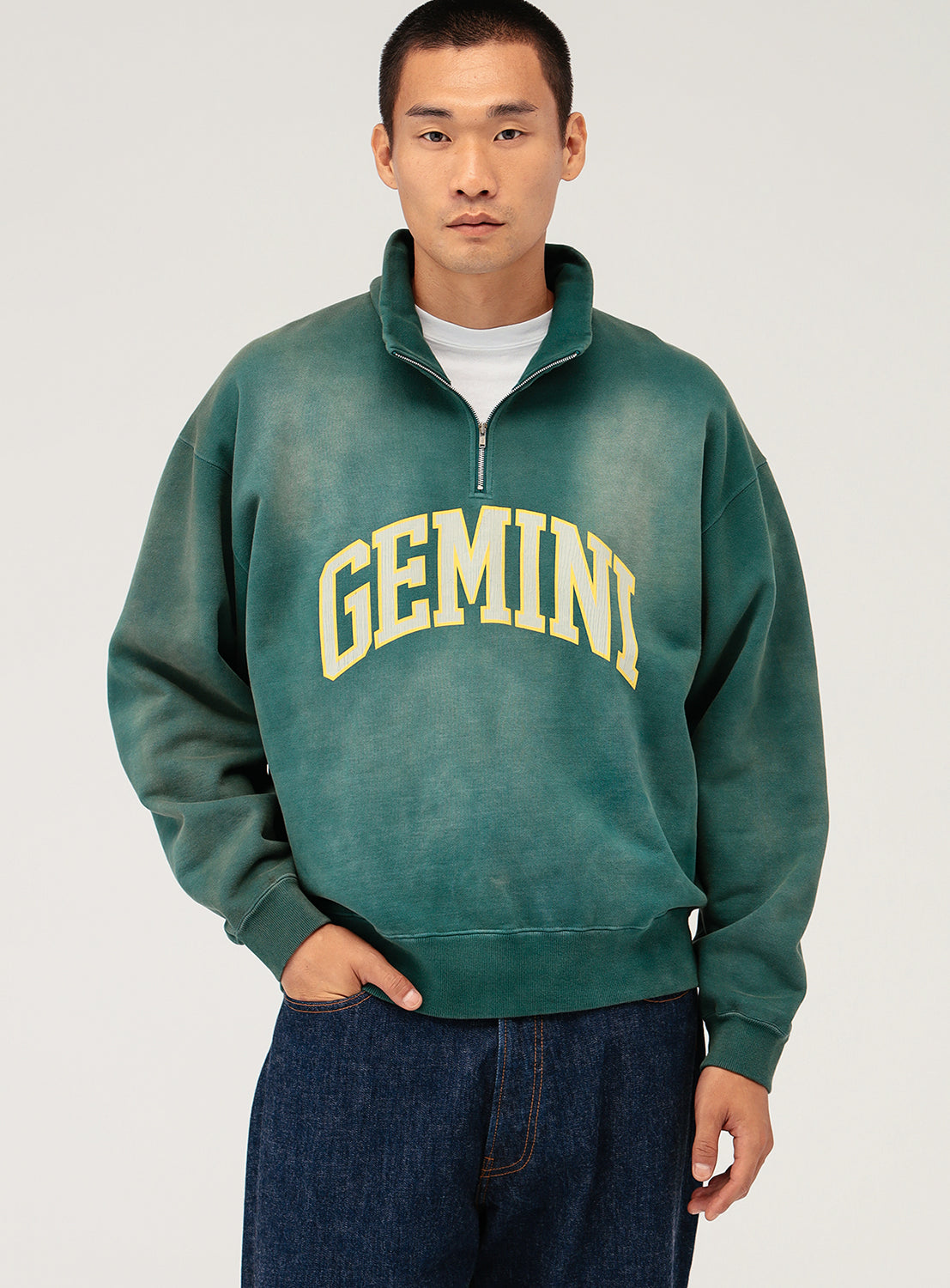 Gemini Faded Pullover Sweatshirt