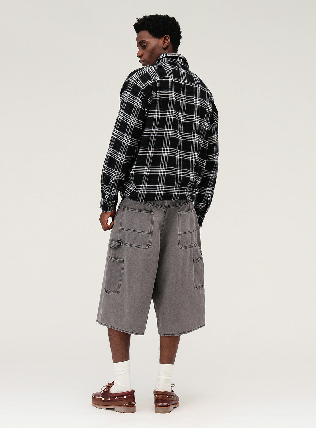 Half Zip Check Shirt