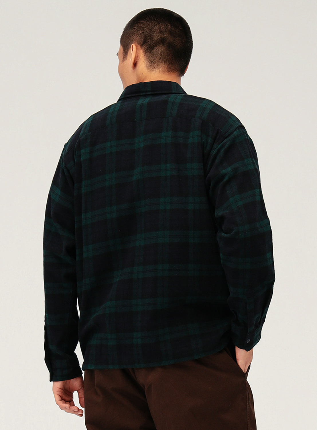Half Zip Check Shirt