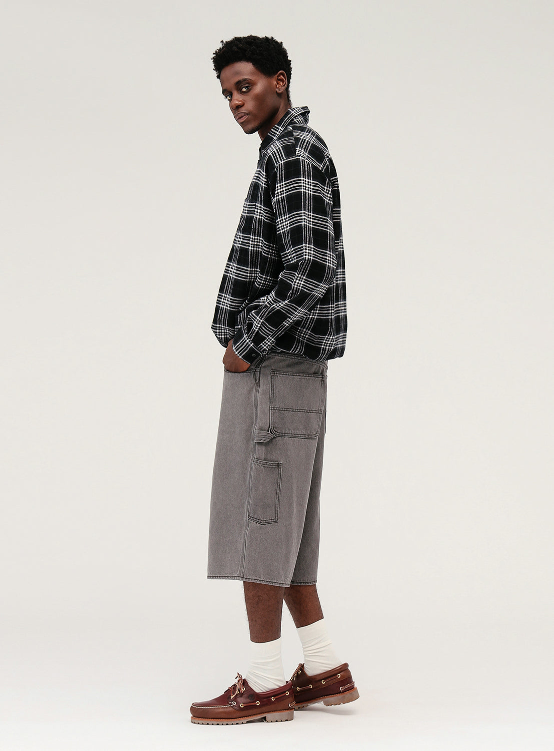 Half Zip Check Shirt Half Zip Check Shirt