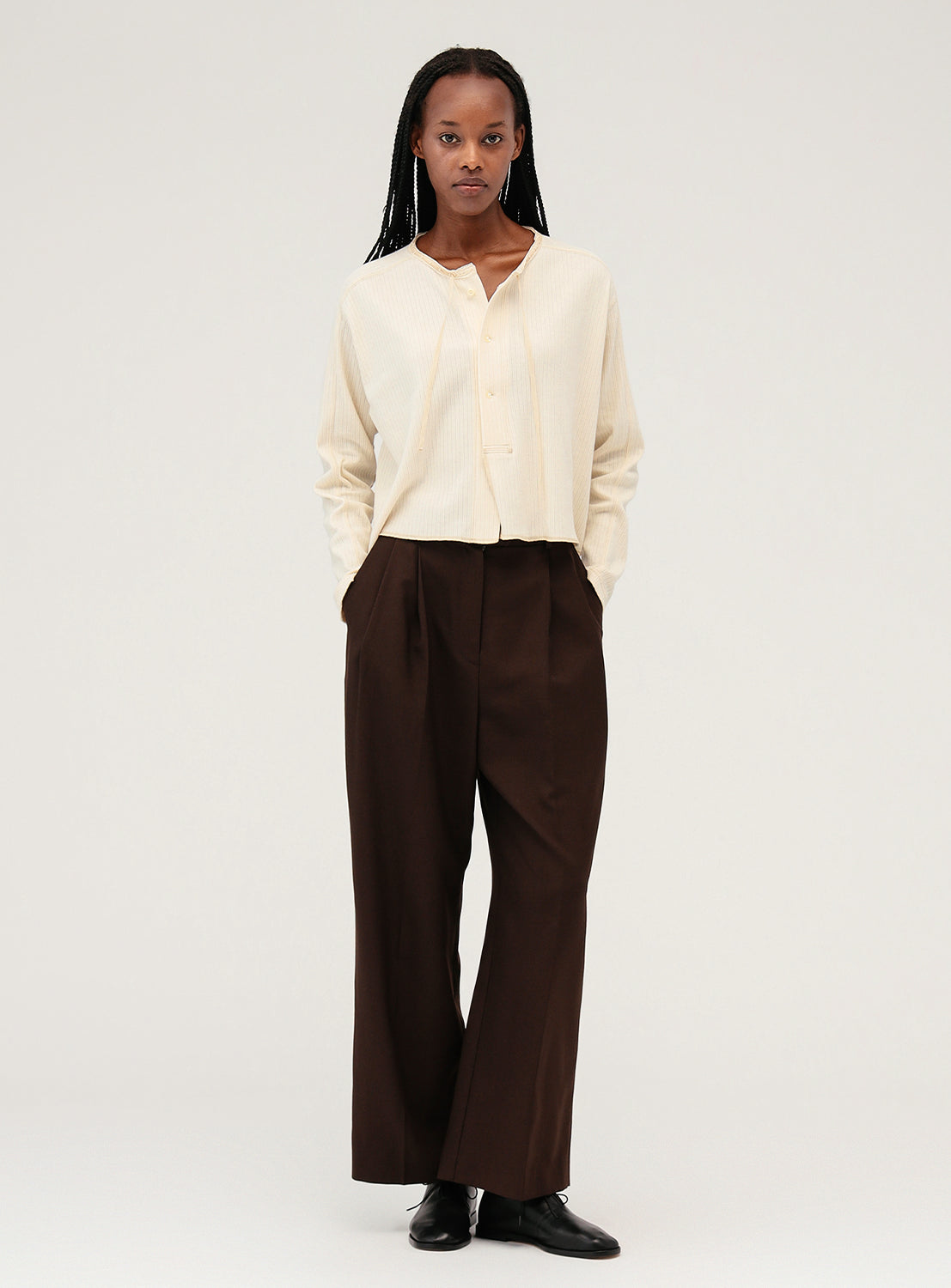 Henley Neck Lace Cardigan