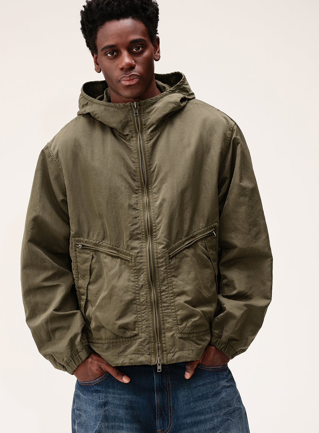 Garment Dye Hood Jacket