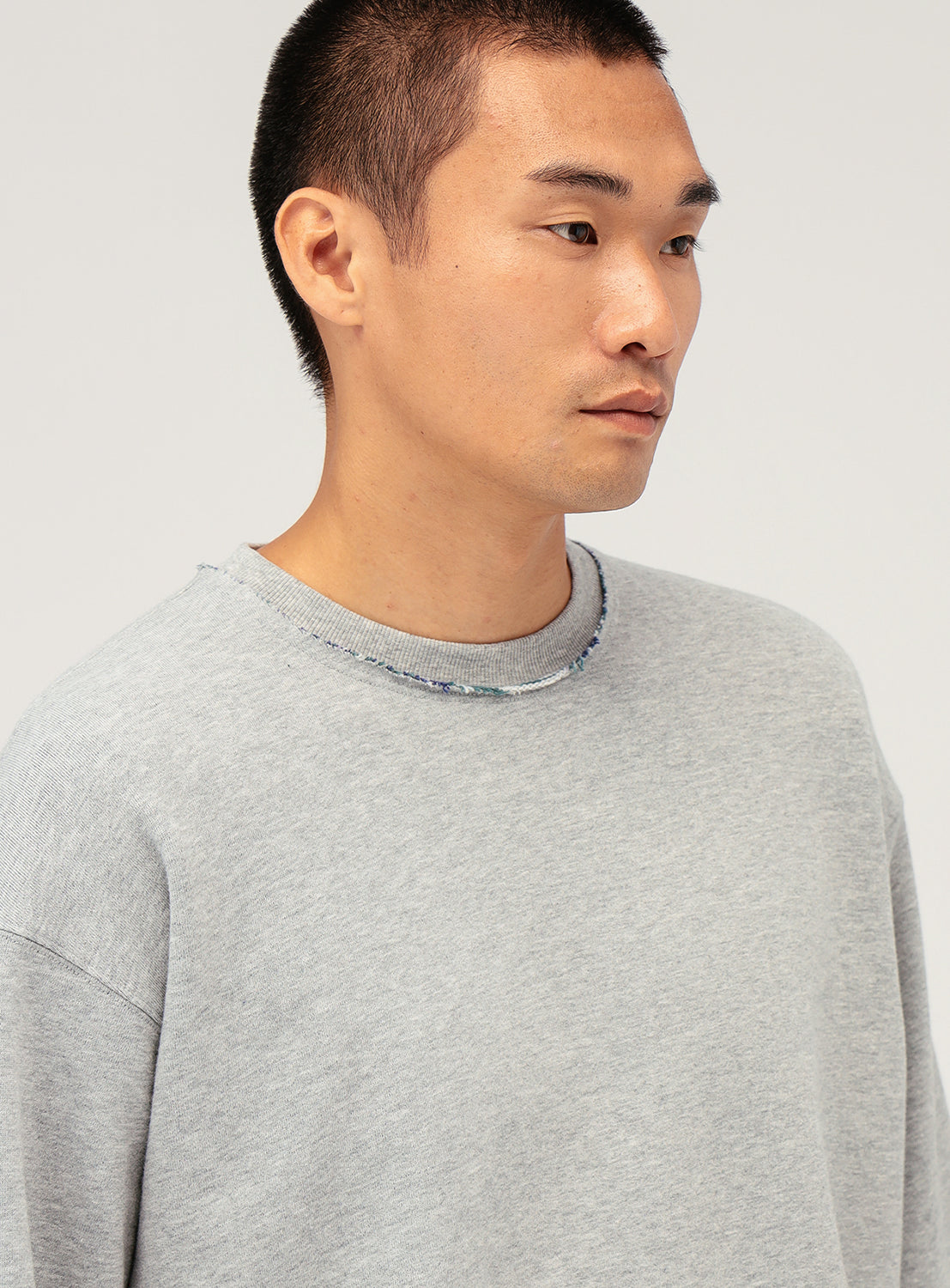 Kasuri Crew Neck Sweatshirt