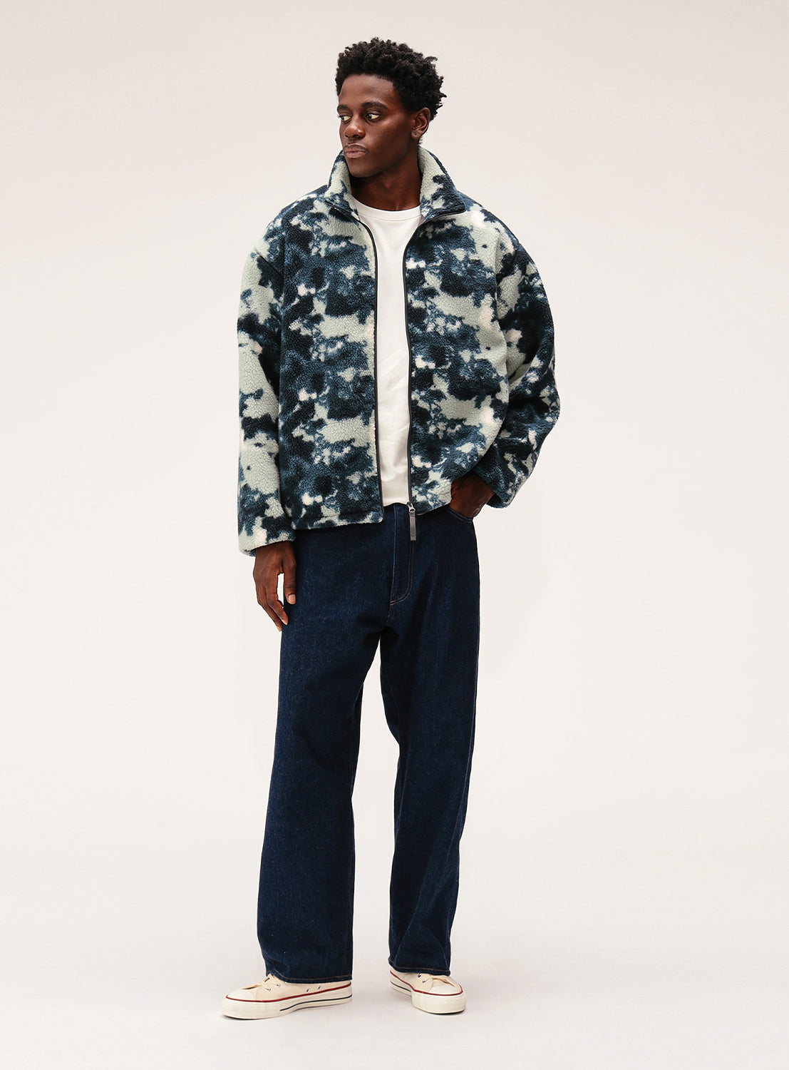 Relaxed Fit Boa Jacket